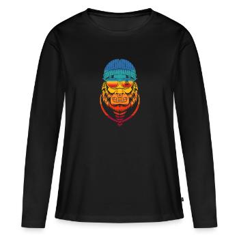 Keep moving forward - Women's Premium Organic Long Sleeve Shirt - black - Front - Julia (174cm)