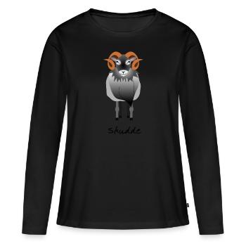 Skudde grau - Frauen Premium Bio Langarmshirt - Schwarz - Vorne - Julia (174cm)