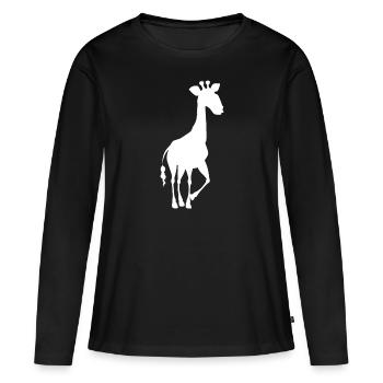 Safari Zoo Animal Safari Zoo - T-shirt manches longues Premium bio Femme - noir - Devant - Julia (174cm)
