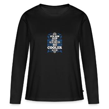 Ecossais Ecosse Ecosse Ecosse - T-shirt manches longues Premium bio Femme - noir - Devant - Julia (174cm)
