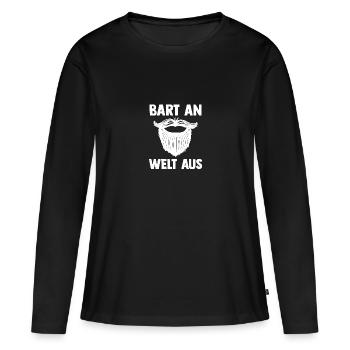 Bearded Bearded Beard - Women's Premium Organic Long Sleeve Shirt - black - Front - Julia (174cm)