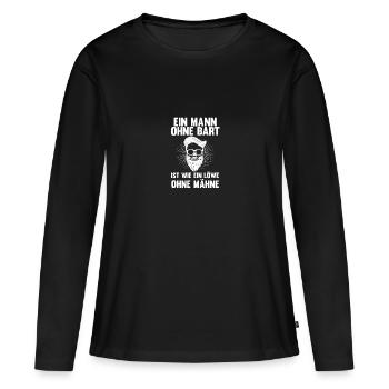 Bearded Bearded Beard - Women's Premium Organic Long Sleeve Shirt - black - Front - Julia (174cm)