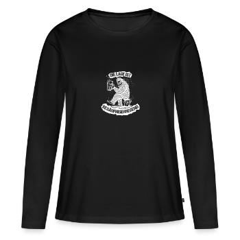 Die Lage Ist Besäufniserregend Bier - Frauen Premium Bio Langarmshirt - Schwarz - Vorne - Julia (174cm)