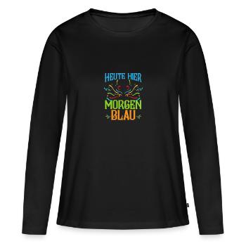 Costume de carnaval Bière Carnaval Carnaval - T-shirt manches longues Premium bio Femme - noir - Devant - Julia (174cm)