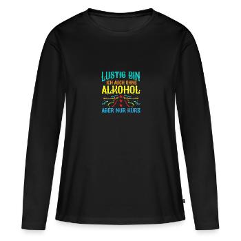 Costume de carnaval Bière Carnaval Carnaval - T-shirt manches longues Premium bio Femme - noir - Devant - Julia (174cm)