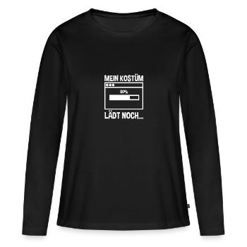 Carnaval de Jecken Carnaval - T-shirt manches longues Premium bio Femme - noir - Devant - Julia (174cm)