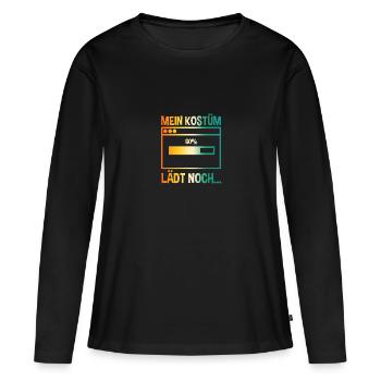 Carnaval de Jecken Carnaval - T-shirt manches longues Premium bio Femme - noir - Devant - Julia (174cm)