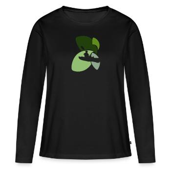 Kayak paddling - Women's Premium Organic Long Sleeve Shirt - black - Front - Julia (174cm)
