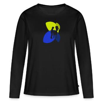 Flipper Arcade Flipper - T-shirt manches longues Premium bio Femme - noir - Devant - Julia (174cm)