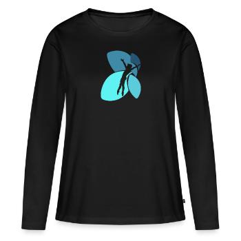 Gymnastique Équilibre sur les mains Entraînement de gymnastique - T-shirt manches longues Premium bio Femme - noir - Devant - Julia (174cm)