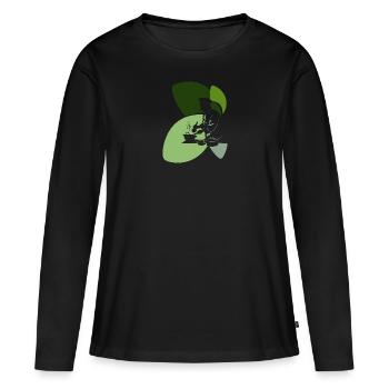 Cuisinier Cuisiner Art culinaire - T-shirt manches longues Premium bio Femme - noir - Devant - Julia (174cm)