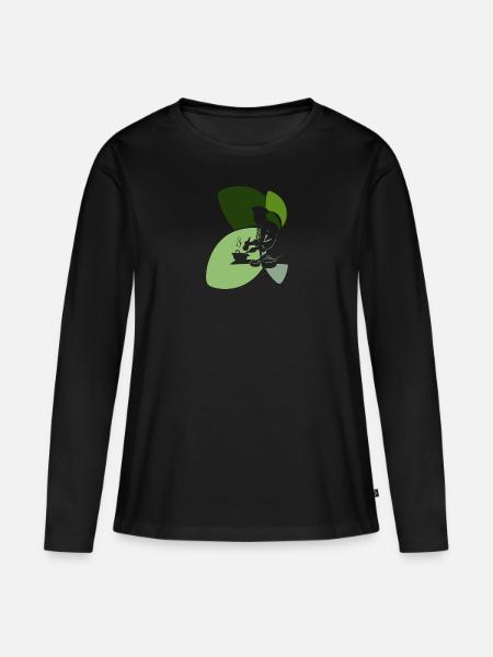 Koch Kochen Kochkunst - Frauen Premium Bio Langarmshirt - Schwarz