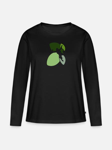 Parachuting Luft Base Jumping - Frauen Premium Bio Langarmshirt - Schwarz