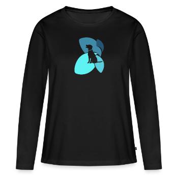 Dog trainer dog training - Women's Premium Organic Long Sleeve Shirt - black - Front - Julia (174cm)