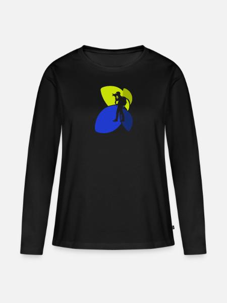 Fotografie Spiegelreflexkamera - Frauen Premium Bio Langarmshirt - Schwarz