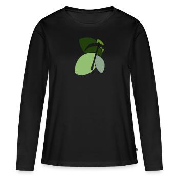 Bergbau Spitzhacke - Frauen Premium Bio Langarmshirt - Schwarz - Vorne - Julia (174cm)