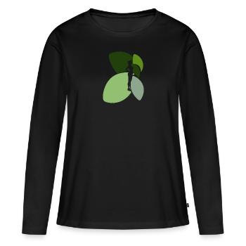 Stewardess Airplane - Women's Premium Organic Long Sleeve Shirt - black - Front - Julia (174cm)