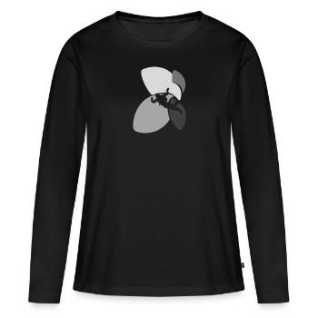 Skydiving Air - Women's Premium Organic Long Sleeve Shirt - black - Front - Julia (174cm)