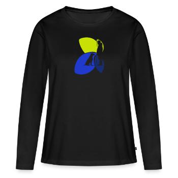 Dressage de chiens Éducateur canin - T-shirt manches longues Premium bio Femme - noir - Devant - Julia (174cm)