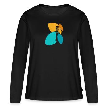 Coiffeur Coiffeur Coiffeur - T-shirt manches longues Premium bio Femme - noir - Devant - Julia (174cm)