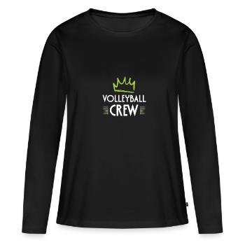 Équipe de volley-ball - T-shirt manches longues Premium bio Femme - noir - Devant - Julia (174cm)