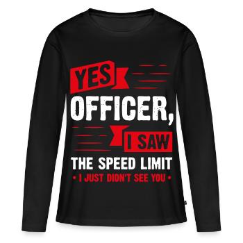 Cadeau pour les tuners, les passionnés d’automobiles et les passionnés de vitesse - T-shirt manches longues Premium bio Femme - noir - Devant - Julia (174cm)