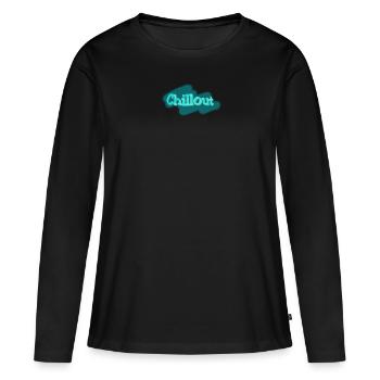 Chill out - Women's Premium Organic Long Sleeve Shirt - black - Front - Julia (174cm)