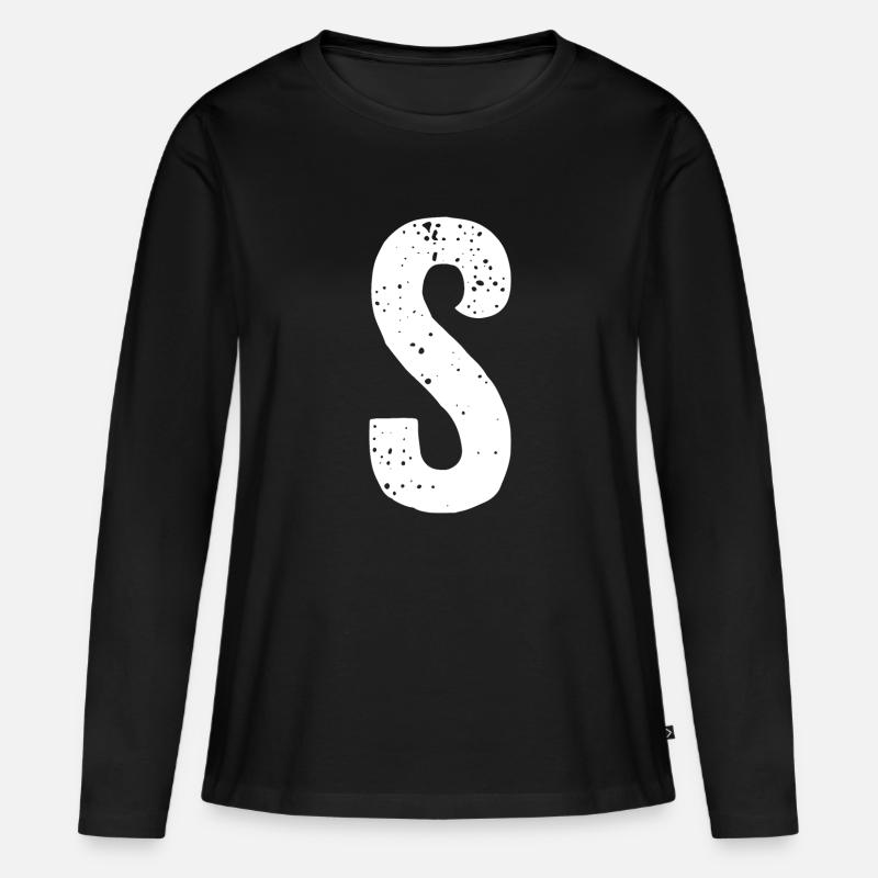 S-Brief - Frauen Premium Bio Langarmshirt - Schwarz