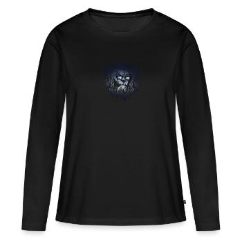 Antarctique - T-shirt manches longues Premium bio Femme - noir - Devant - Julia (174cm)