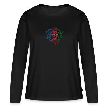 Azerbaïdjan - T-shirt manches longues Premium bio Femme - noir - Devant - Julia (174cm)