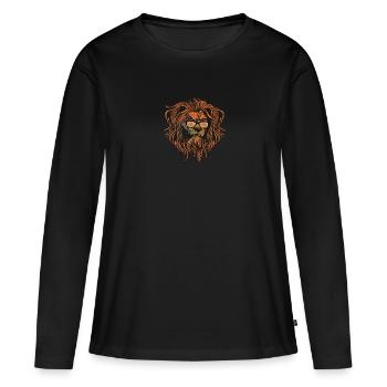 Bali - T-shirt manches longues Premium bio Femme - noir - Devant - Julia (174cm)