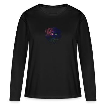 Îles Vierges britanniques - T-shirt manches longues Premium bio Femme - noir - Devant - Julia (174cm)