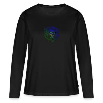 Île Christmas - T-shirt manches longues Premium bio Femme - noir - Devant - Julia (174cm)