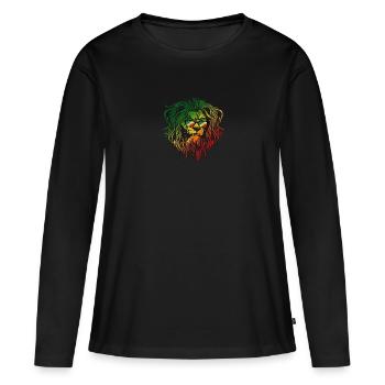 République du Congo - T-shirt manches longues Premium bio Femme - noir - Devant - Julia (174cm)