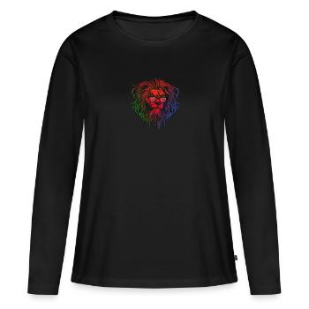 Eritrea - Frauen Premium Bio Langarmshirt - Schwarz - Vorne - Julia (174cm)