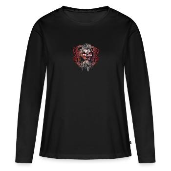 Polynésie française - T-shirt manches longues Premium bio Femme - noir - Devant - Julia (174cm)