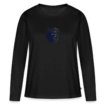 Curaçao - T-shirt manches longues Premium bio Femme - noir - Devant - Julia (174cm)