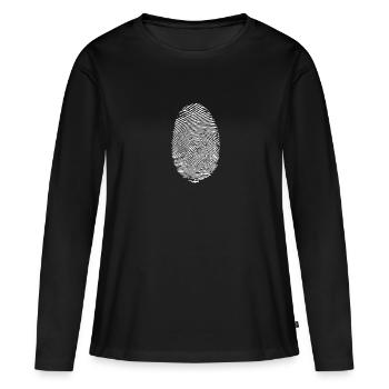 Scène de crime - T-shirt manches longues Premium bio Femme - noir - Devant - Julia (174cm)