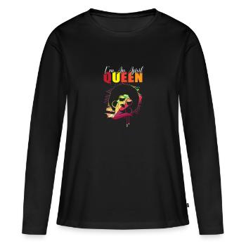 Sternzeichen Widder - Frauen Premium Bio Langarmshirt - Schwarz - Vorne - Julia (174cm)