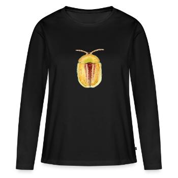 Signaler les coléoptères écailles de tortue - T-shirt manches longues Premium bio Femme - noir - Devant - Julia (174cm)