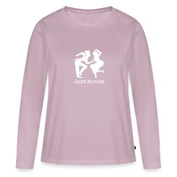 Jazz Hands Chorégraphe de danse jazz - T-shirt manches longues Premium bio Femme - rose poudré - Devant - Julia (174cm)
