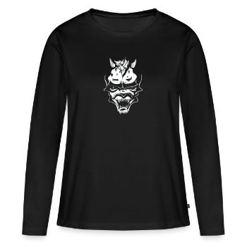 Diables - T-shirt manches longues Premium bio Femme - noir - Devant - Julia (174cm)
