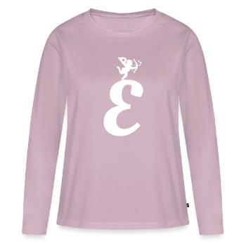 E - Women's Premium Organic Long Sleeve Shirt - dusky pink - Front - Julia (174cm)