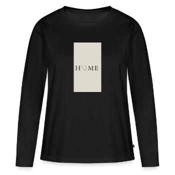 Heimatliebe Illustration auf Textil - Frauen Premium Bio Langarmshirt - Schwarz - Vorne - Julia (174cm)