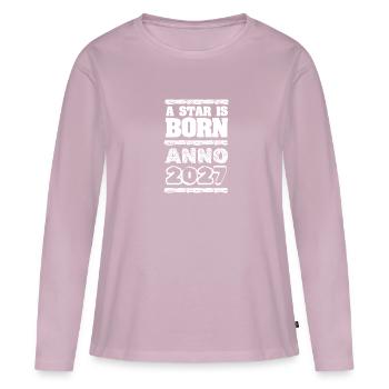 2027 - Women's Premium Organic Long Sleeve Shirt - dusky pink - Front - Julia (174cm)