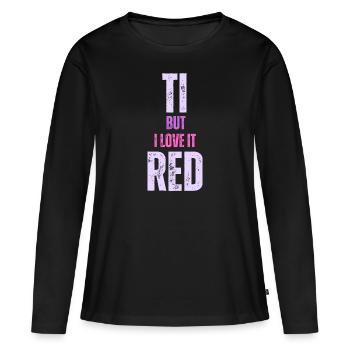 Die Eltern sind müde - Frauen Premium Bio Langarmshirt - Schwarz - Vorne - Julia (174cm)