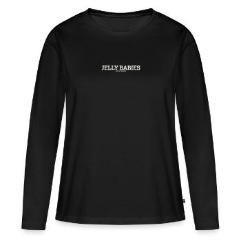 LES JELLY BABIES SONT MON HÉROÏNE - T-shirt manches longues Premium bio Femme - noir - Devant - Julia (174cm)