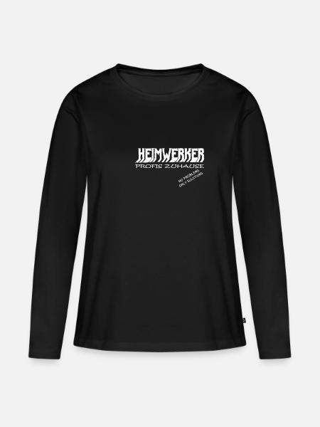 Heimwerker - Profis zuhause - Frauen Premium Bio Langarmshirt - Schwarz