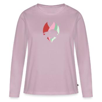 Voiture de course automobile - T-shirt manches longues Premium bio Femme - rose poudré - Devant - Julia (174cm)