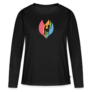 Pinball Gambler Gaming - Women's Premium Organic Long Sleeve Shirt - black - Front - Julia (174cm)